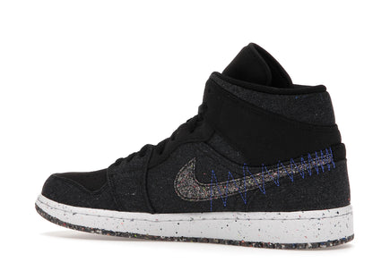 Jordan 1 Mid Crater Black