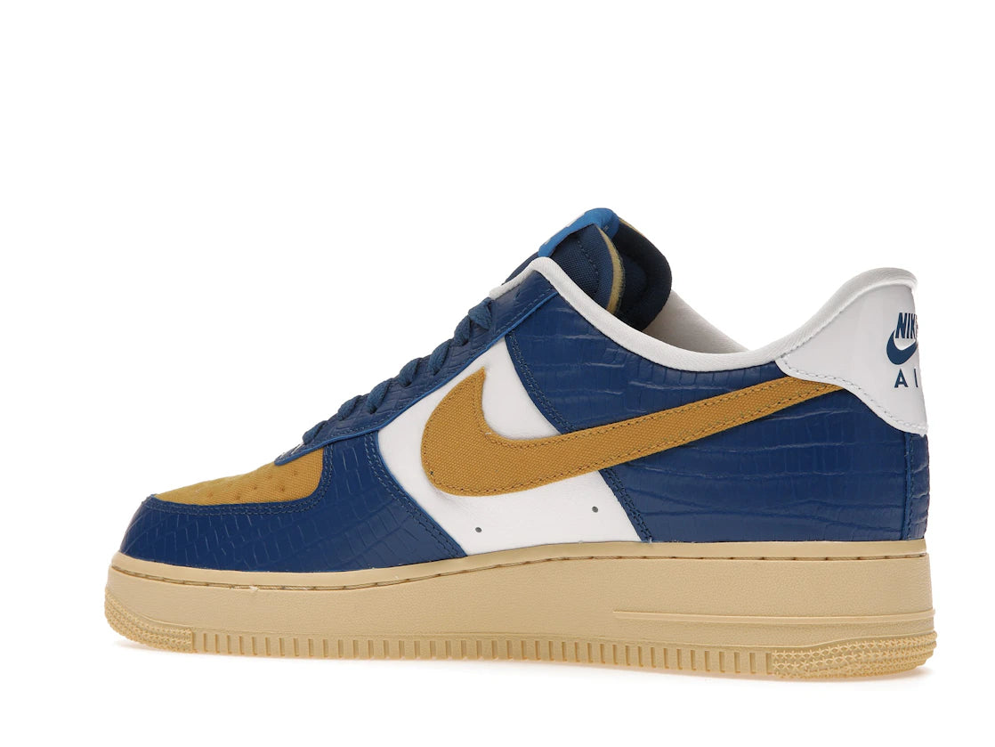 Nike Air Force 1 Low SP Undefeated 5 On It Blue Yellow Croc