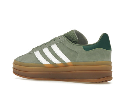 adidas Gazelle Bold Silver Green Gum