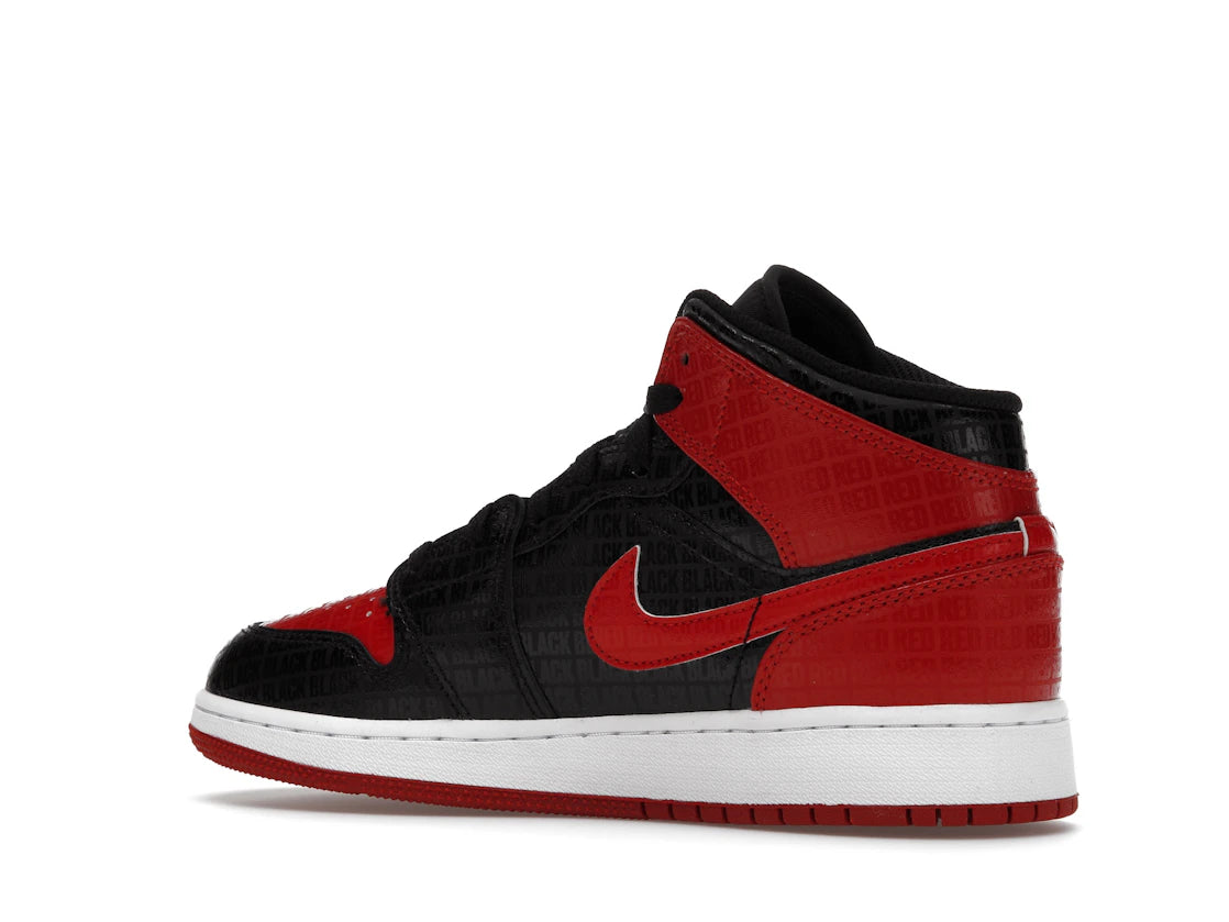 Jordan 1 Mid Bred Text