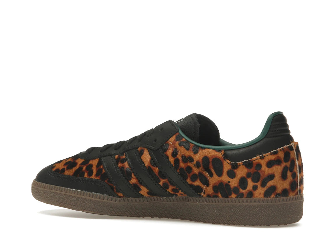 adidas Samba OG Black Green Leopard