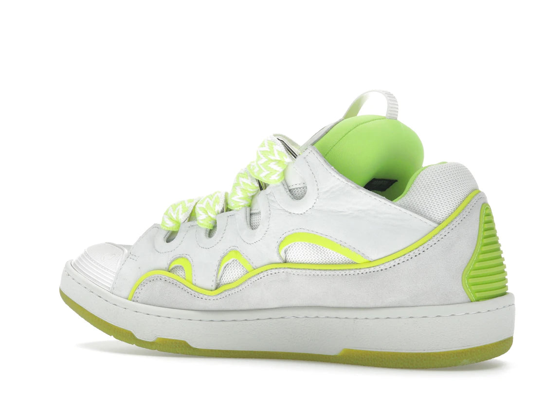 Lanvin Curb Sneaker White Fluo Yellow