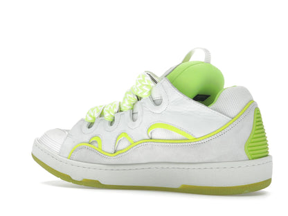 Lanvin Curb Sneaker White Fluo Yellow