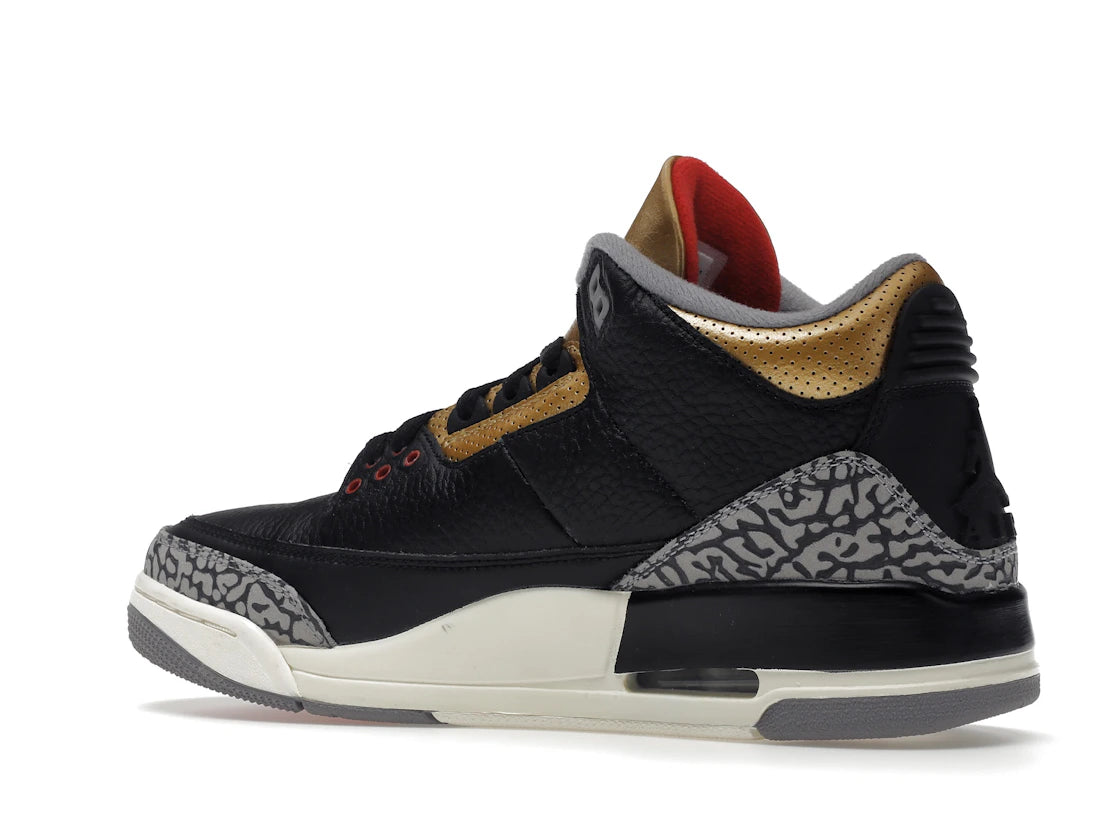 Jordan 3 Retro Black Cement Gold