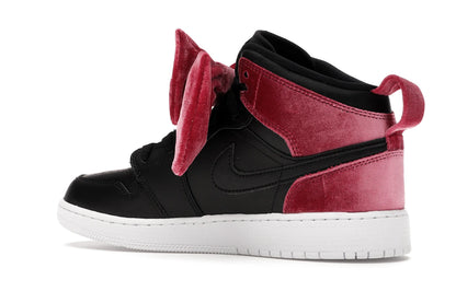 Jordan 1 Mid Bow Black Noble Red