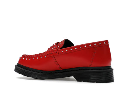 Dr. Martens Studded Penton Loafer Supreme Red