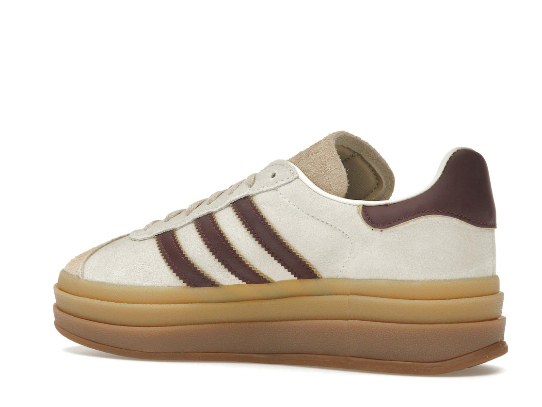 adidas Gazelle Bold Cream White Maroon