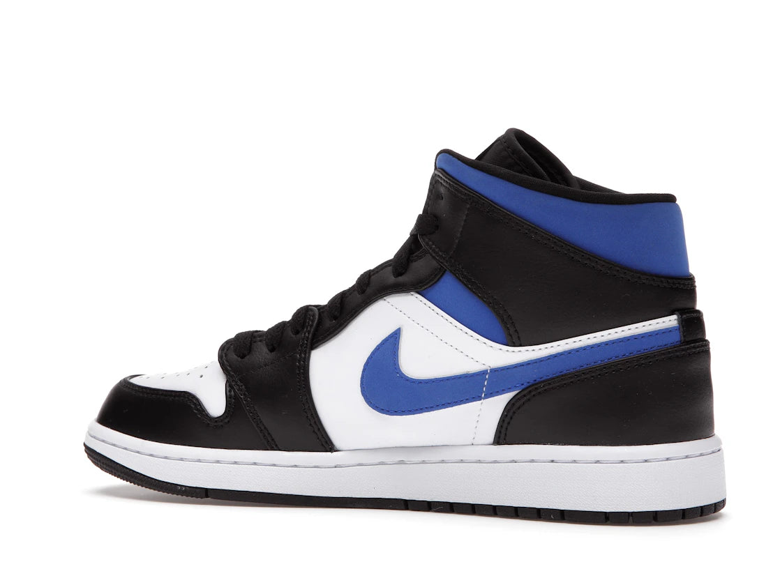 Jordan 1 Mid White Black Racer Blue