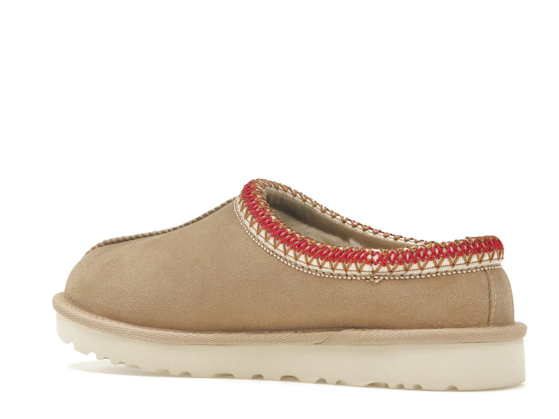 Pantoufles UGG Tasman couleur sable cerise foncé (Femme)