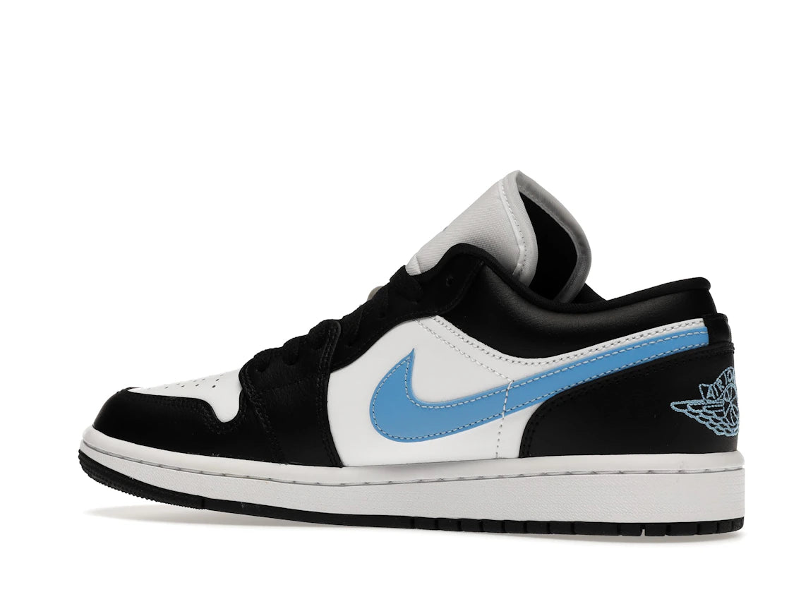 Jordan 1 Low Noir Bleu Université Blanc (Femme)