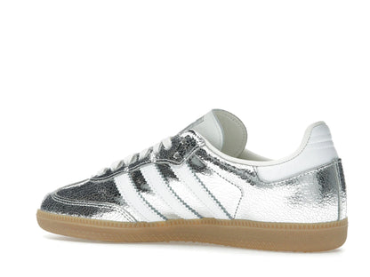 adidas Samba OG Silver Metallic Cracked Leather