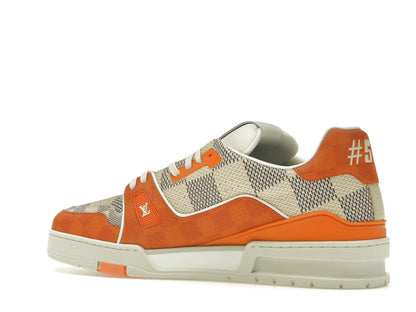 Louis Vuitton LV Trainer Damier White Orange