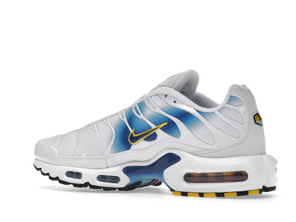 Nike Air Max Plus Spray Paint Swoosh White Blue