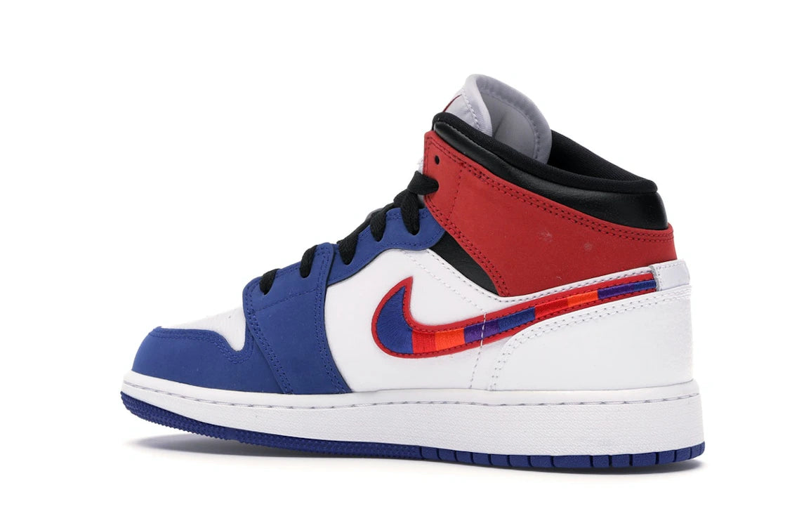 Jordan 1 Mid Rush Blue University Red