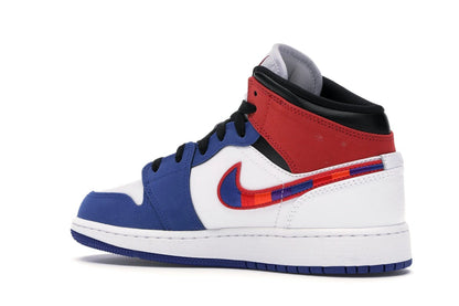 Jordan 1 Mid Rush Blue University Red