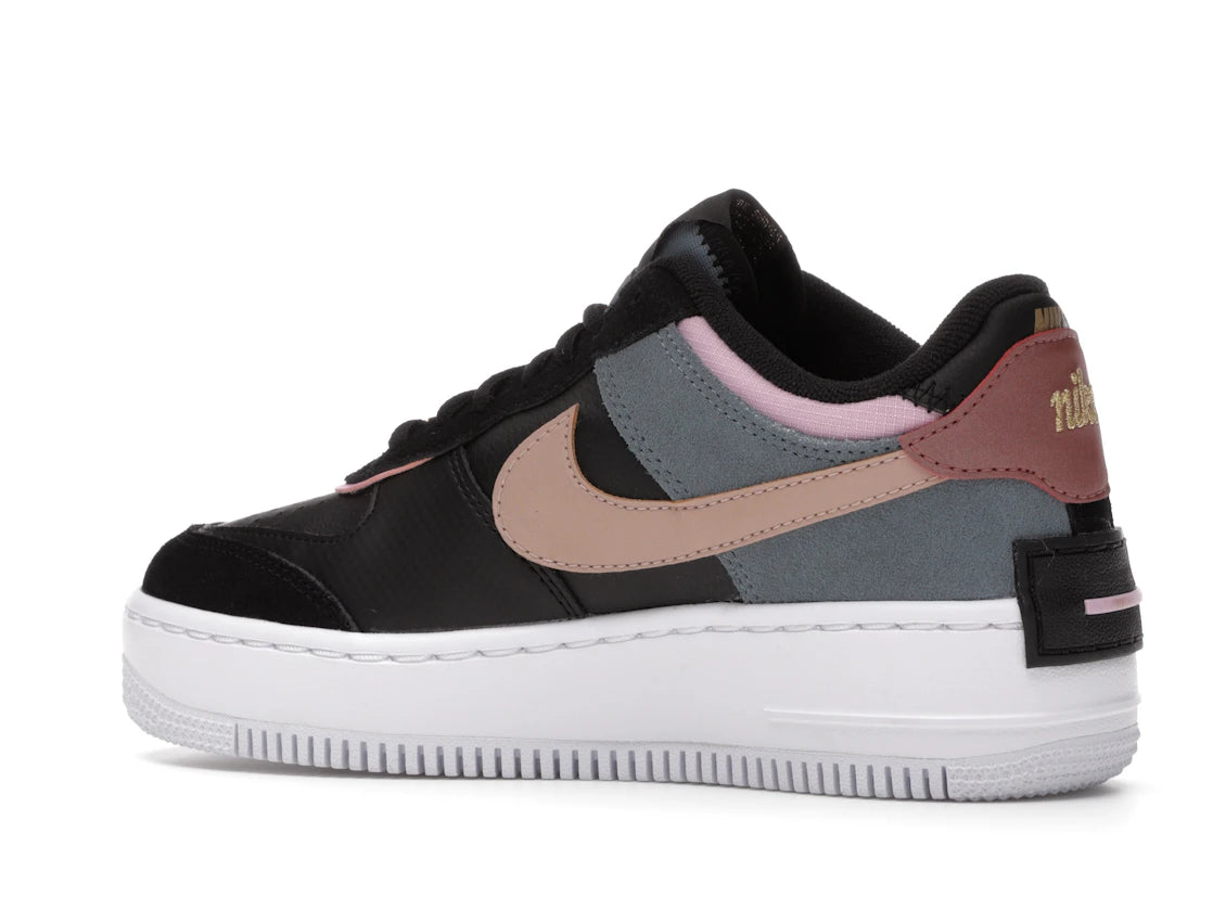 Nike Air Force 1 Low Shadow Black Light Arctic Pink Claystone Red