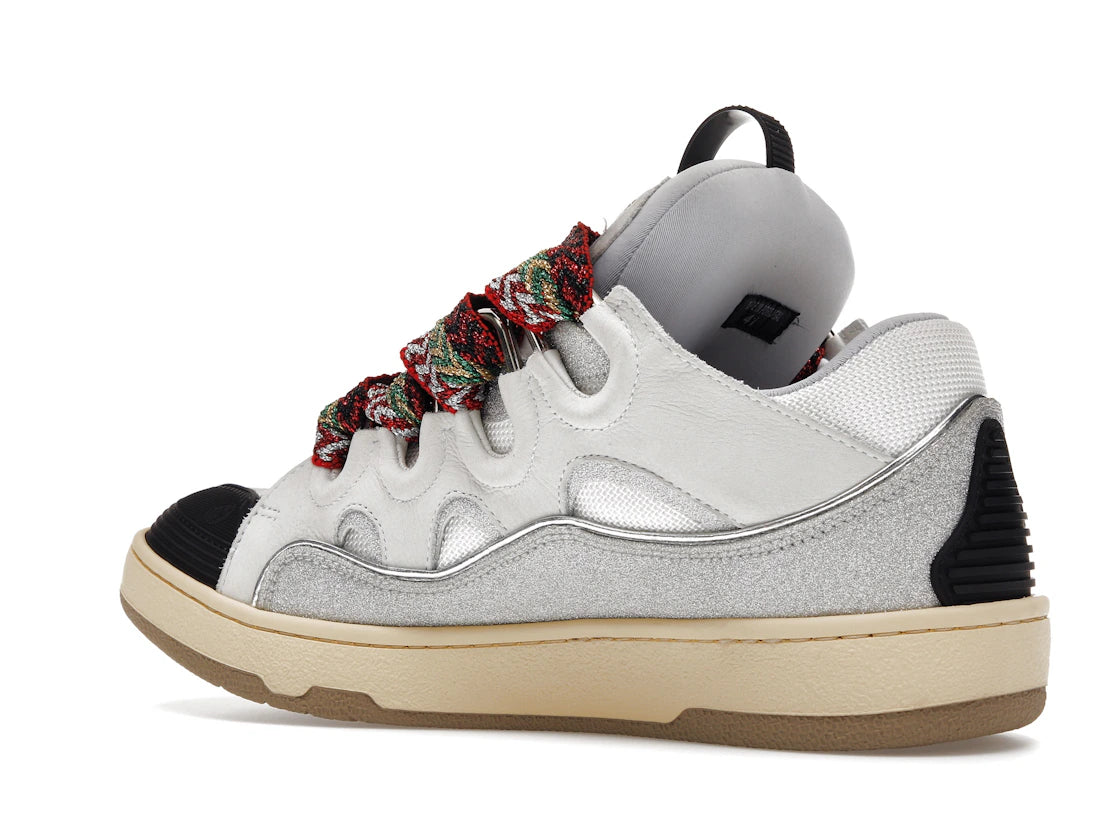 Lanvin Leather Curb White Grey Black
