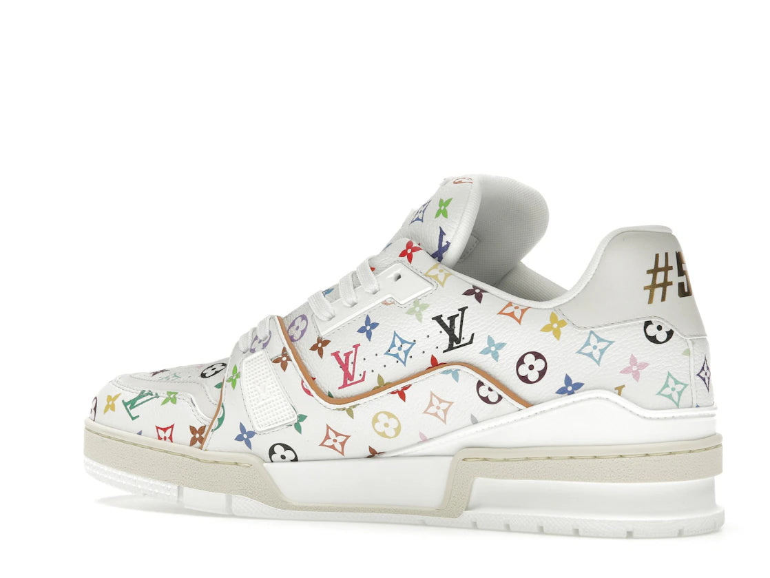Louis Vuitton LV Trainer Takashi Murakami White
