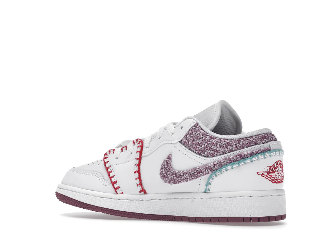 Jordan 1 Low White Light Bordeaux