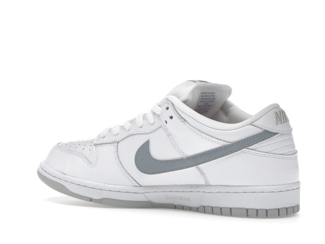 Nike SB Dunk Low Supreme 94 White Metallic Silver