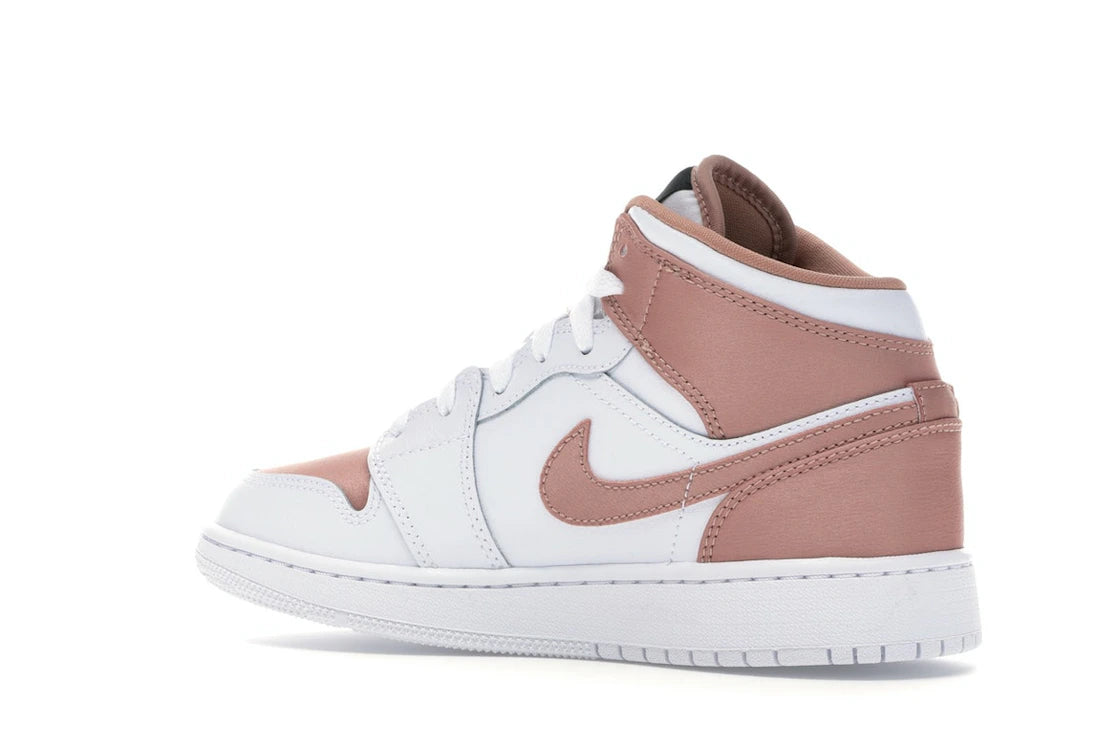 Jordan 1 Mid White Rose Gold