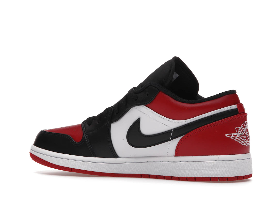Jordan 1 Low Bred Toe (Homme)