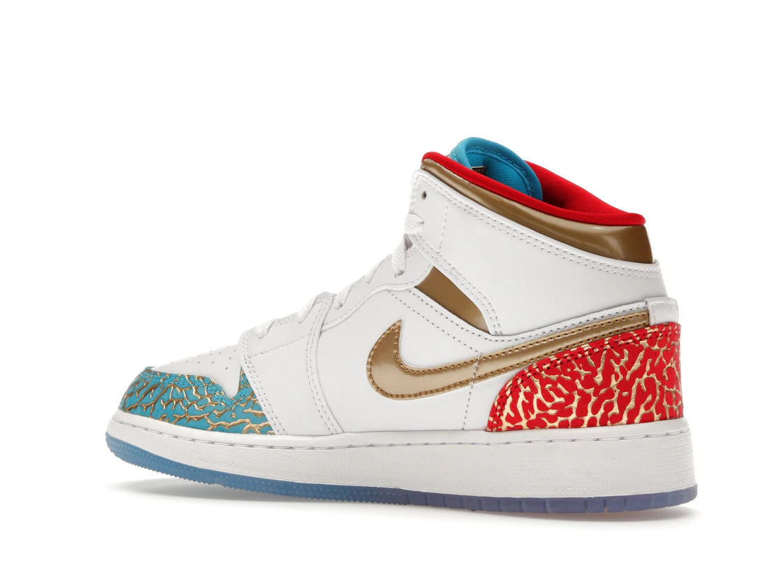Jordan 1 Mid Sneaker School NC to Chicago