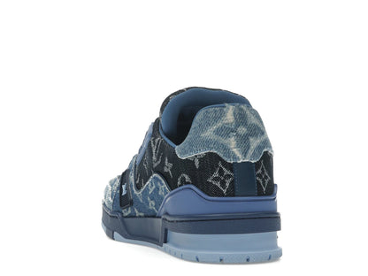 Louis Vuitton LV Trainer Blue Patchwork Monogram Denim