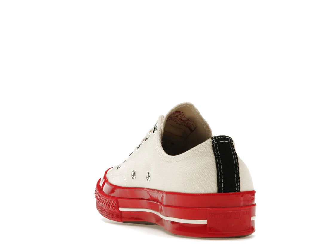 Converse Chuck Taylor All Star 70 Ox Comme des Garcons PLAY Egret Red Midsole