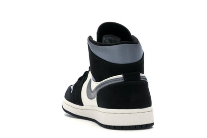 Jordan 1 Mid Satin Gray Toe (Men's)