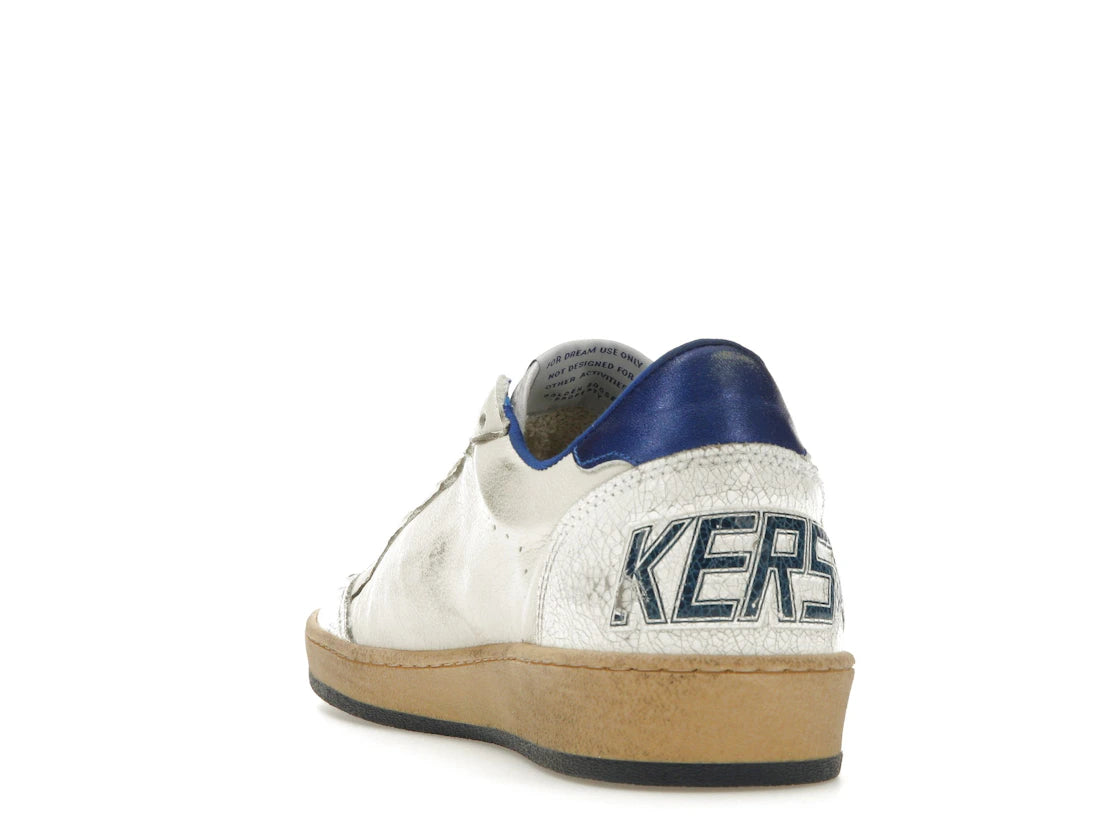 Golden Goose Ball-Star Low White Bluette