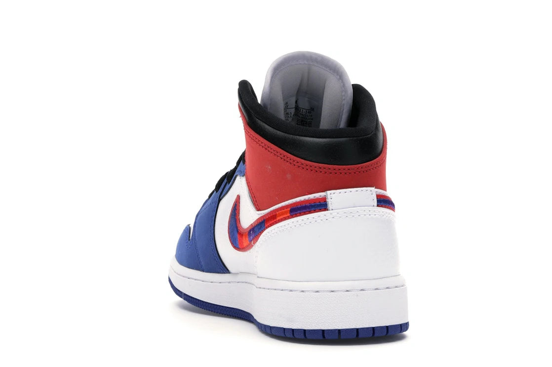 Jordan 1 Mid Rush Blue University Red