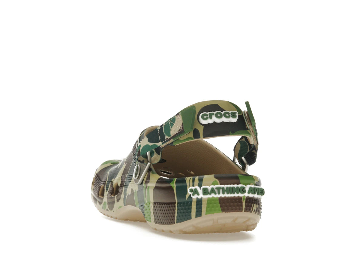 Crocs Classic Clog A Bathing Ape ABC Camo Green
