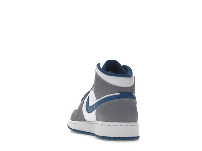 Jordan 1 Mid True Blue Cement