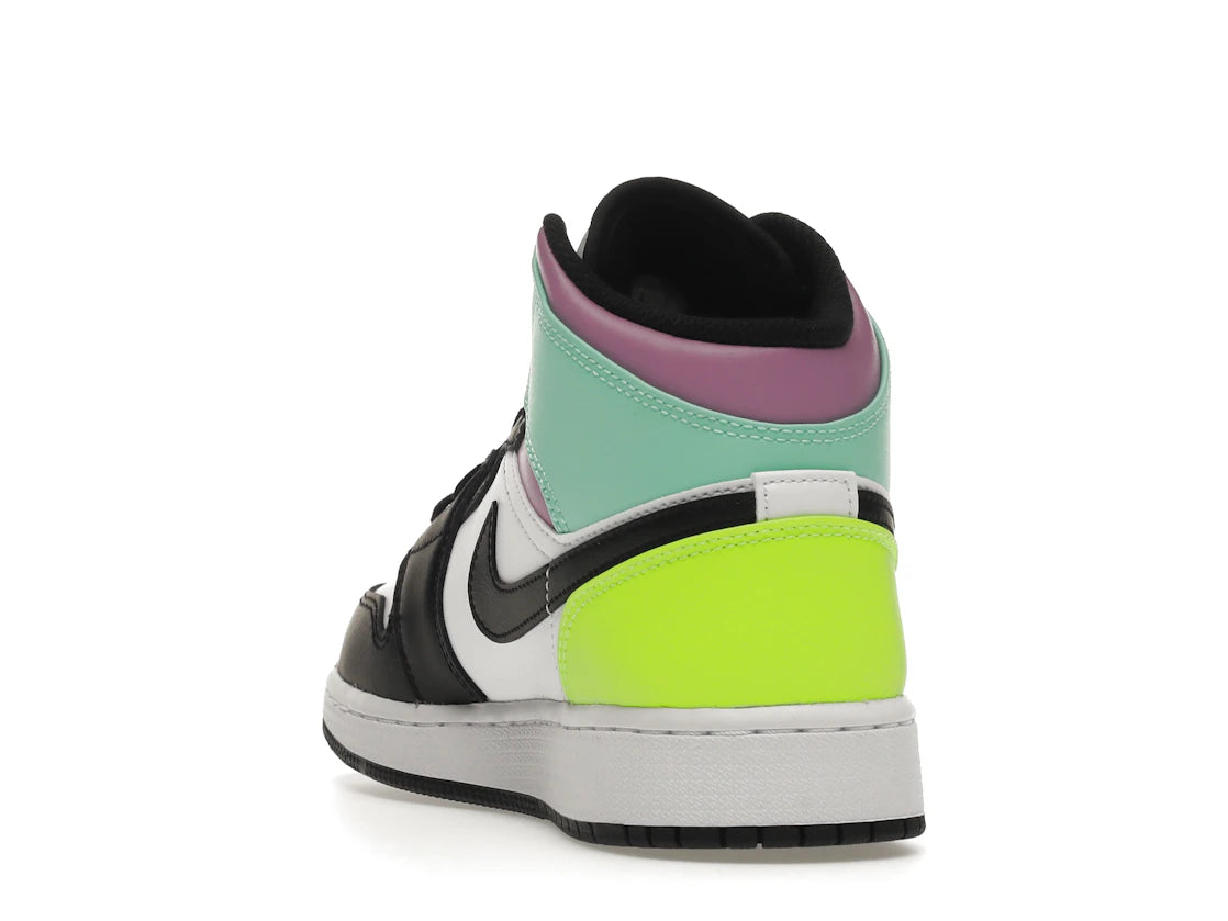 Jordan 1 Mid Pastel Black Toe
