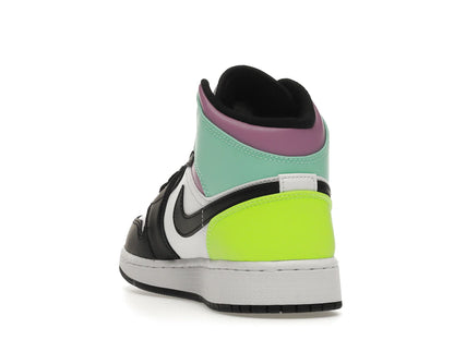 Jordan 1 Mid Pastel Black Toe