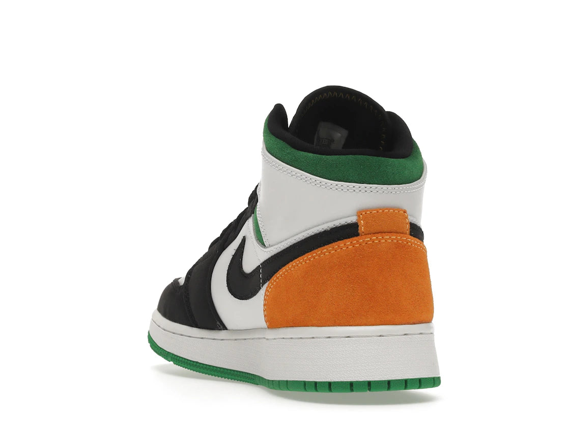 Jordan 1 Mid SE White Laser Orange Lucky Green