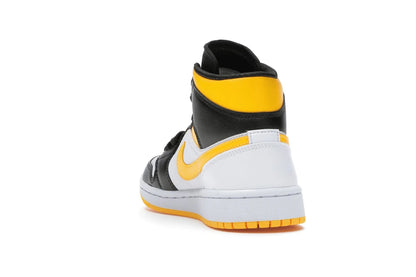Jordan 1 Mid Laser Orange Noir (Femme)
