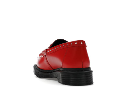 Dr. Martens Studded Penton Loafer Supreme Red