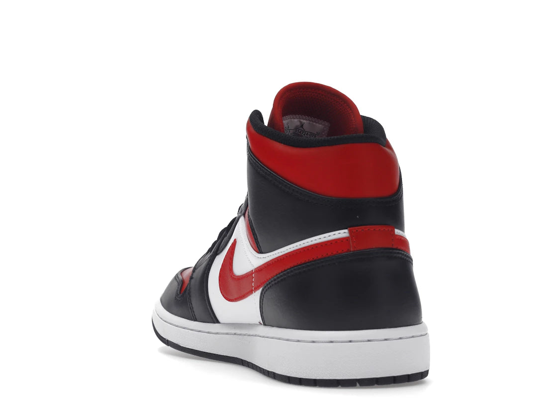 Jordan 1 Mid White Black Red (2022)