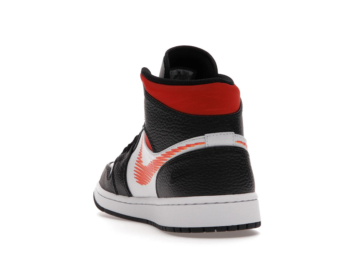 Jordan 1 Mid Zig Zag Swoosh