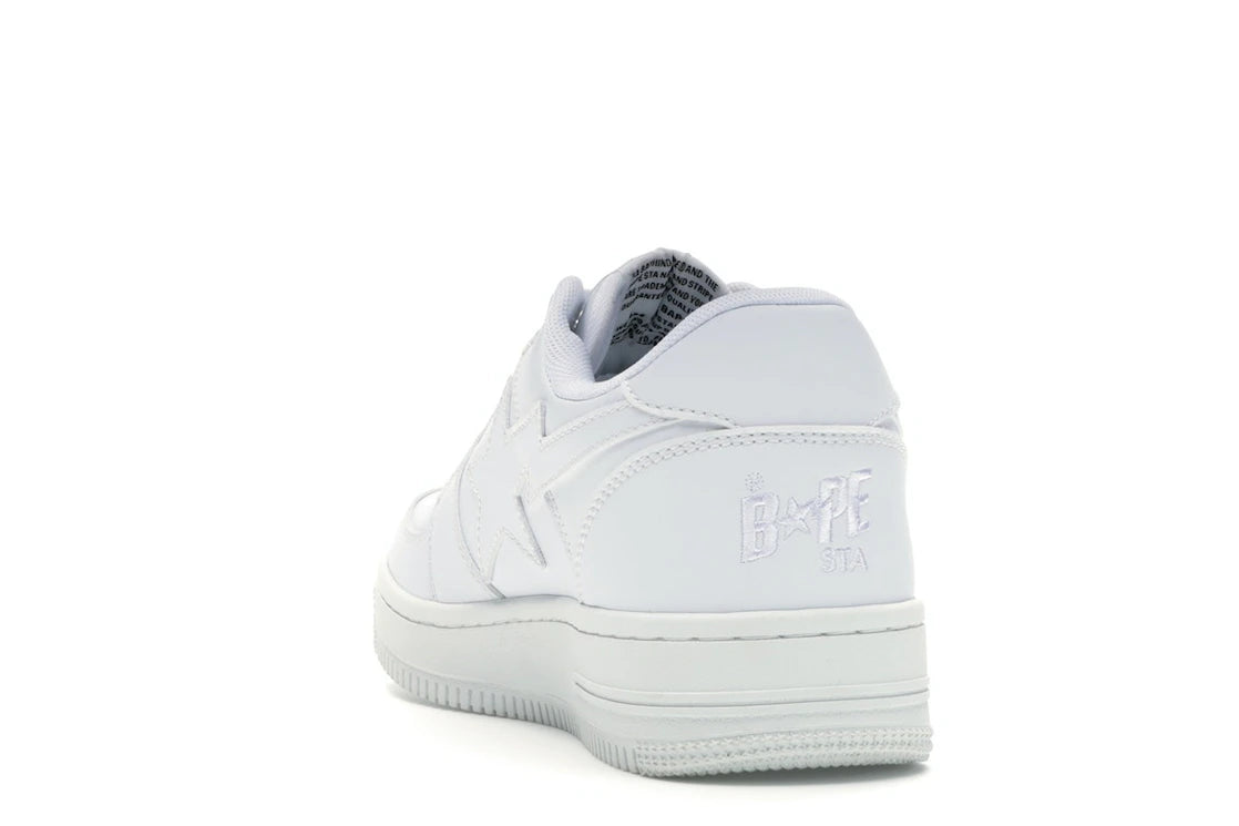 BAPE STA Low White