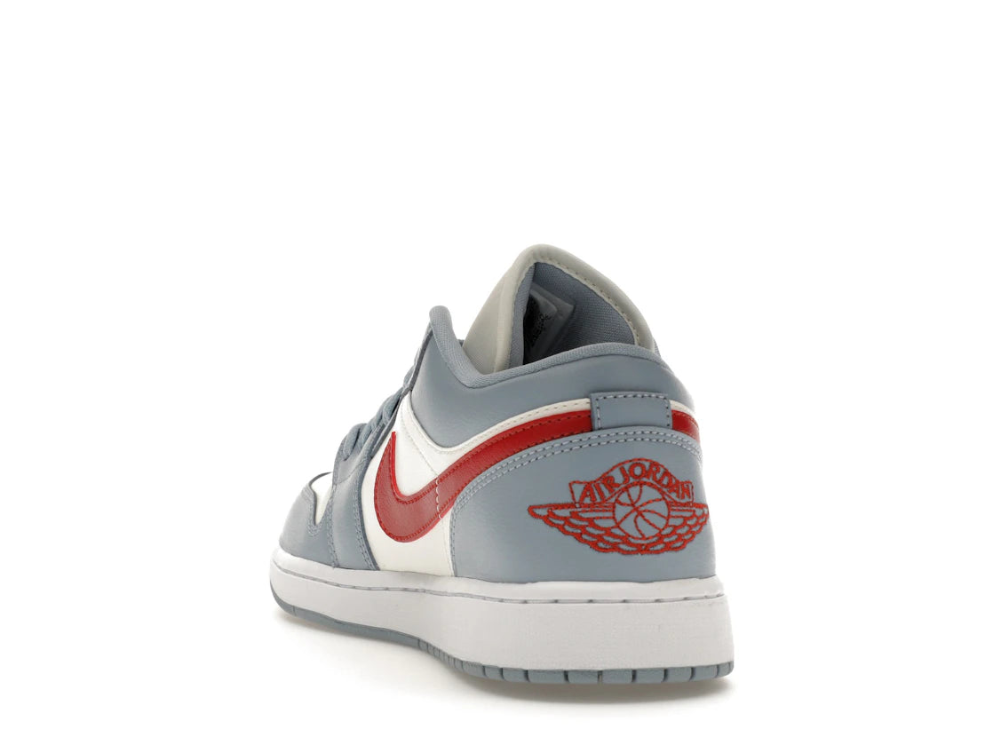 Jordan 1 Low Blue Whisper Dune Red