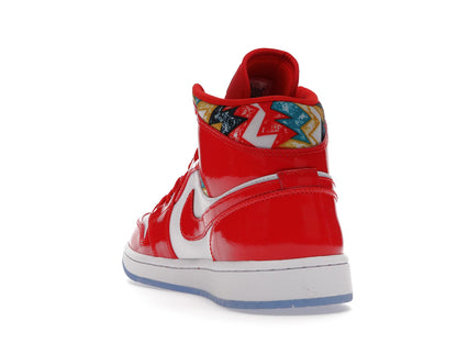Jordan 1 Mid Barcelona Sweater Red Patent
