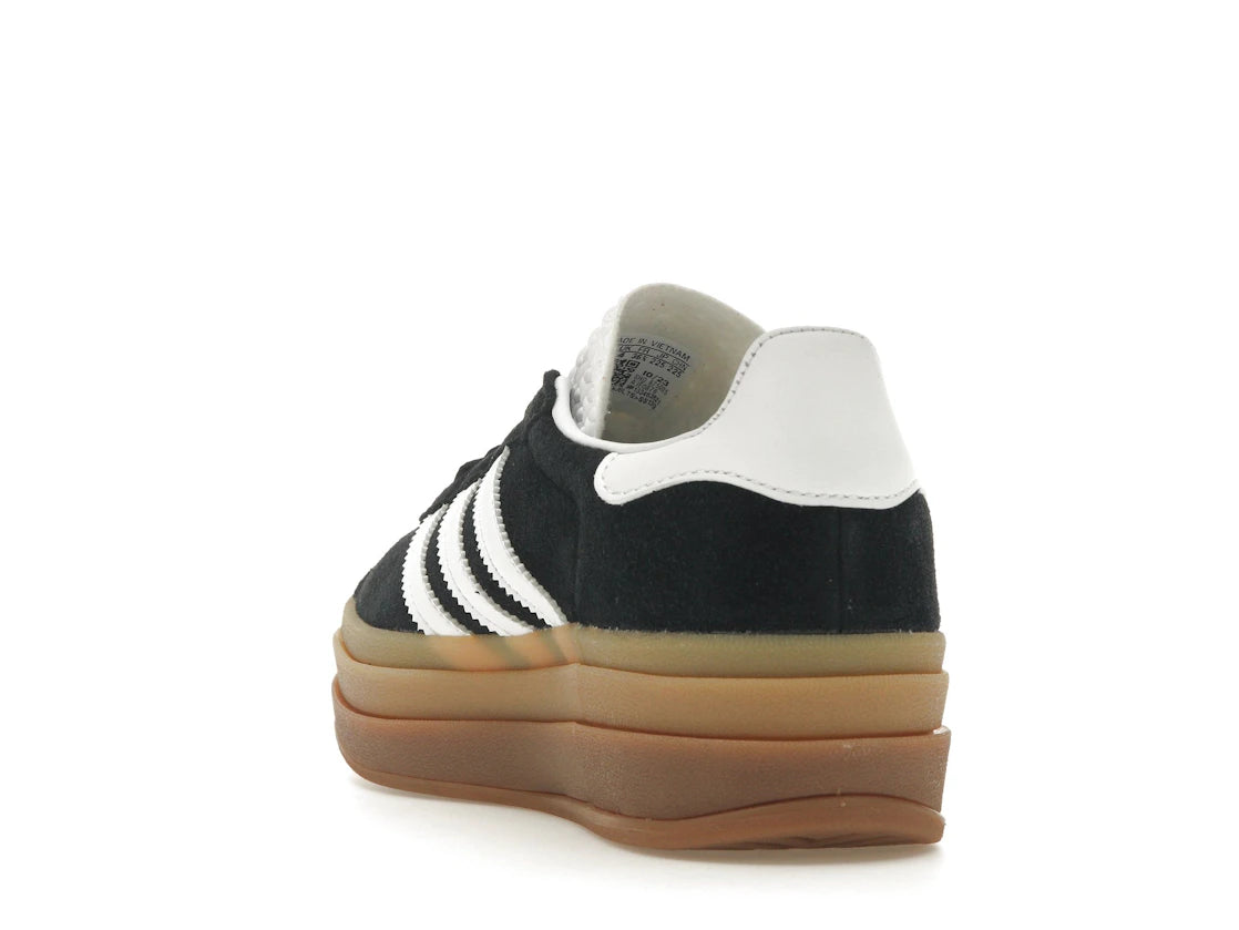 adidas Gazelle Bold Noir Blanc Gomme (Femme)
