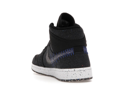 Jordan 1 Mid Crater Black