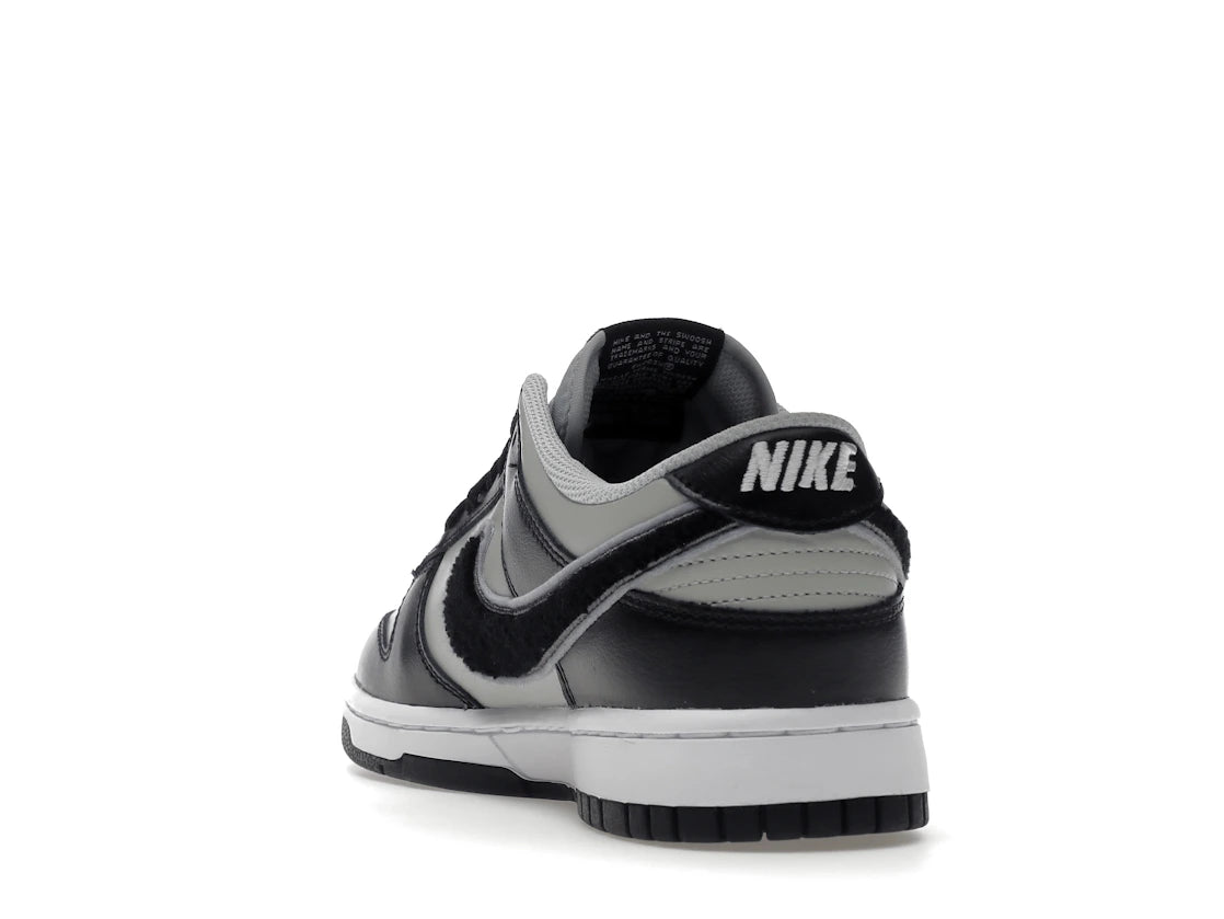 Nike Dunk Low Chenille Swoosh Black Grey