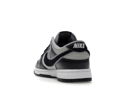 Nike Dunk Low Chenille Swoosh Black Grey