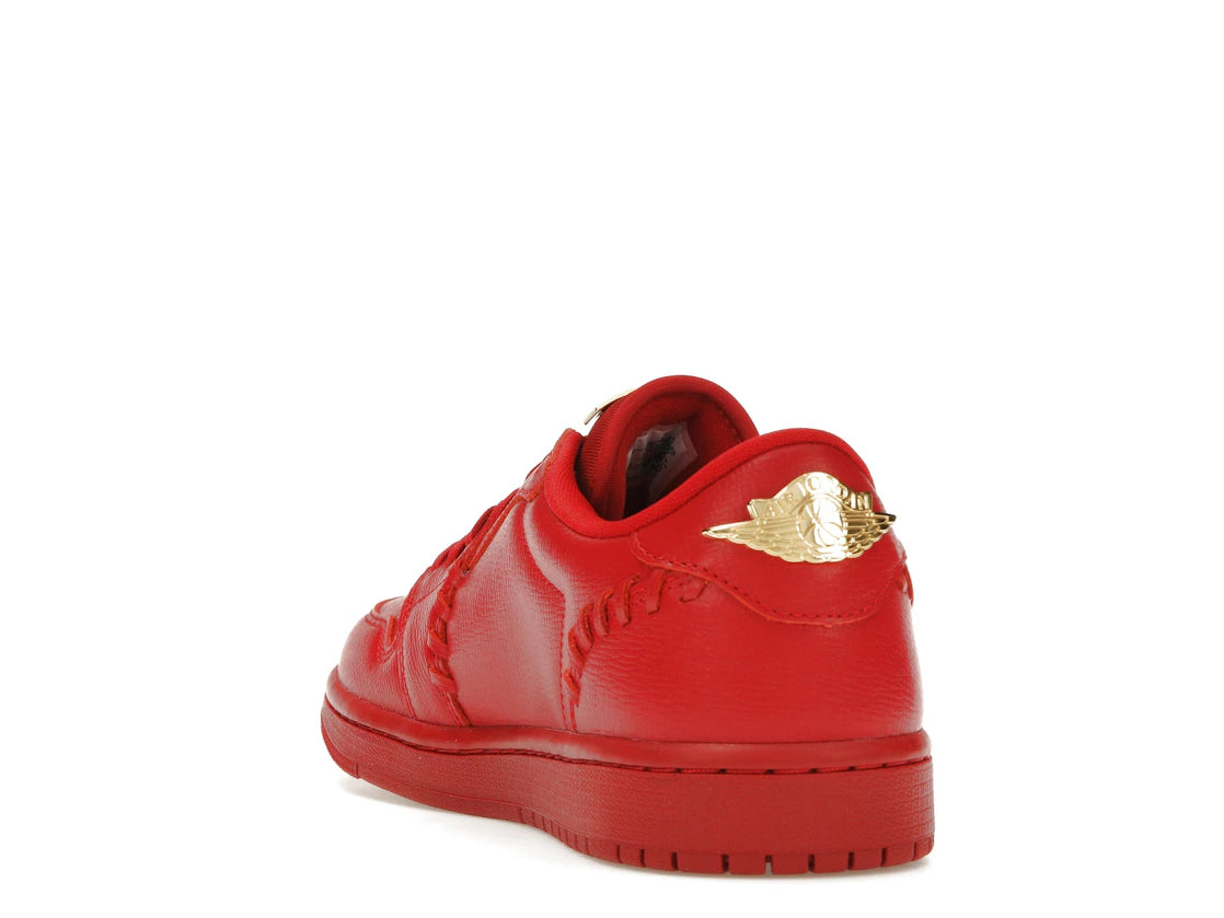 Jordan 1 Low Method of Make Gym Red Metallic Gold