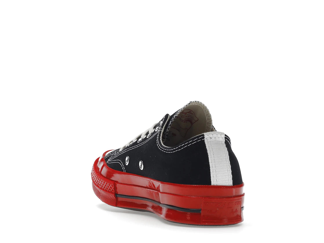 Converse Chuck Taylor All Star 70 Ox Comme des Garcons PLAY Black Red Midsole